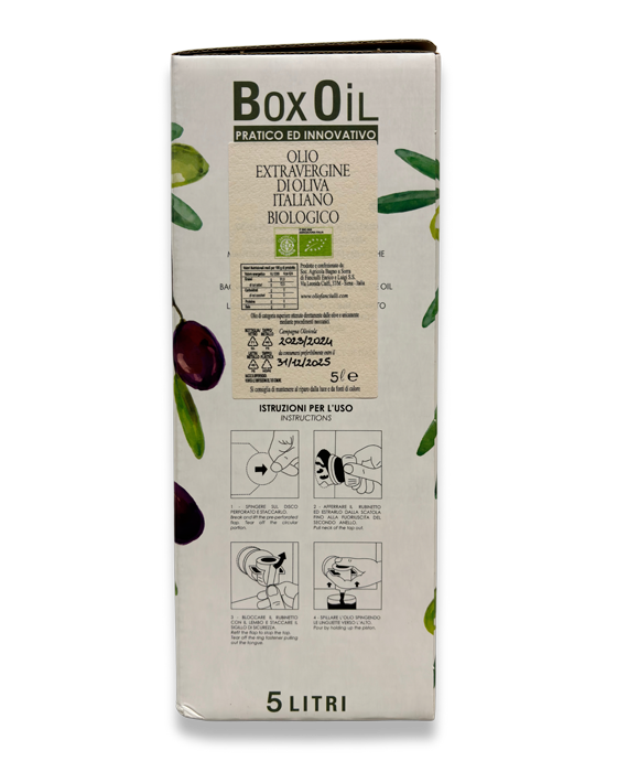 extra virgin oil fanciulli bag in box 5l