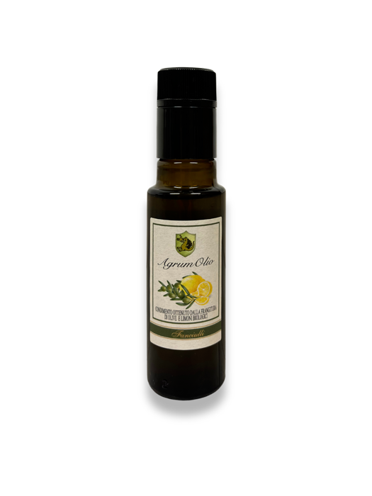 olio extravergine oliva aromatizzato limone bottiglia 100ML