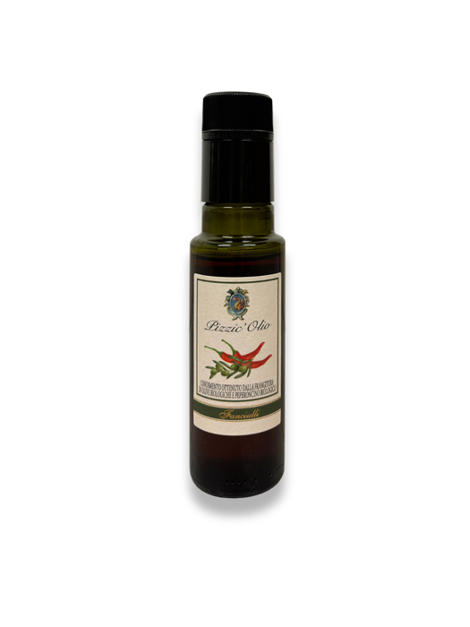 Extra virgin olive oil and chilli pepper bottle 100ml