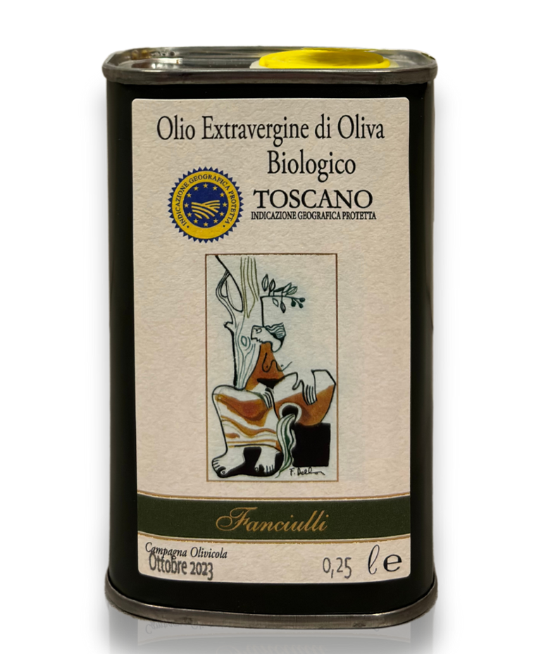 Olio Extravergine Biologico Toscano IGP 250ml Lattina