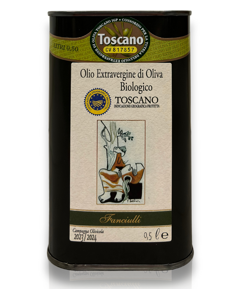 Olio Extravergine Biologico Toscano IGP 500ml Lattina
