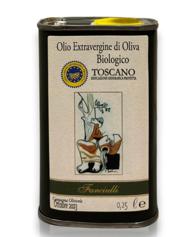 Olio Extravergine Biologico Toscano IGP 250ml Lattina